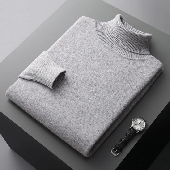 Hochwertiger Herren Kaschmir Rollkragenpullover