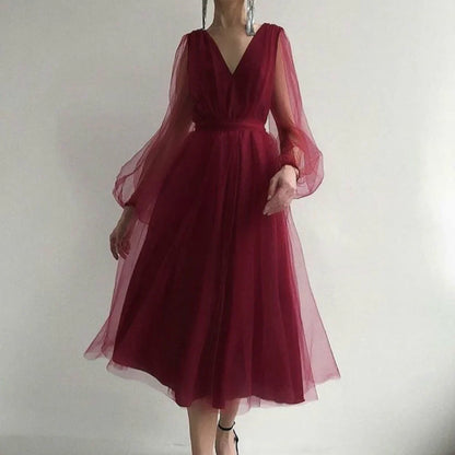 Vintage Midi-Kleid mit Spitzen-Details