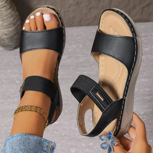Gepolsterte Sandalen mit offener Zehenpartie für Damen
