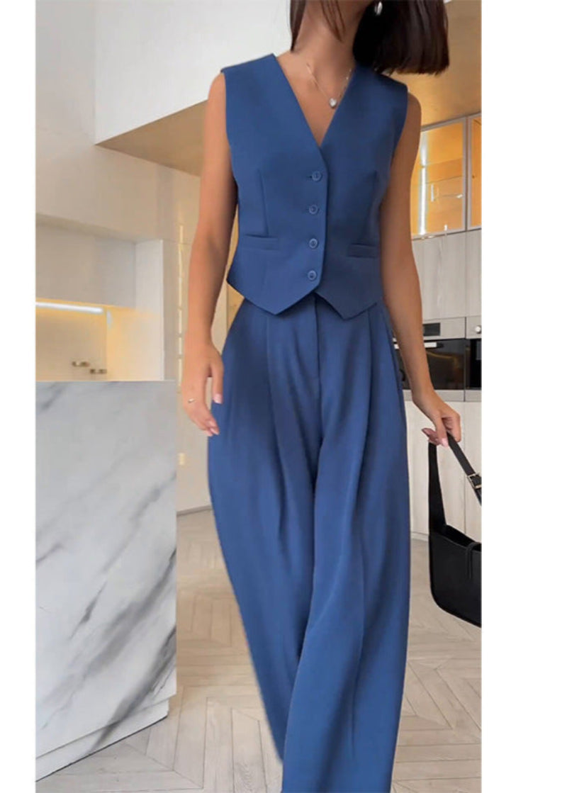 Elegantes ärmelloses Blazer-Set für Damen