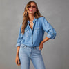 Übergroßes Vintage-Jeanshemd