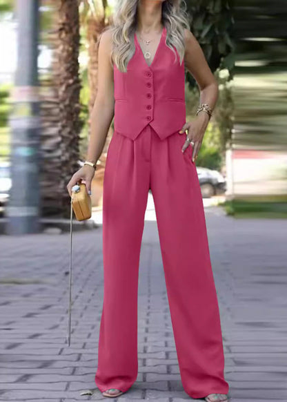 Elegantes ärmelloses Blazer-Set für Damen