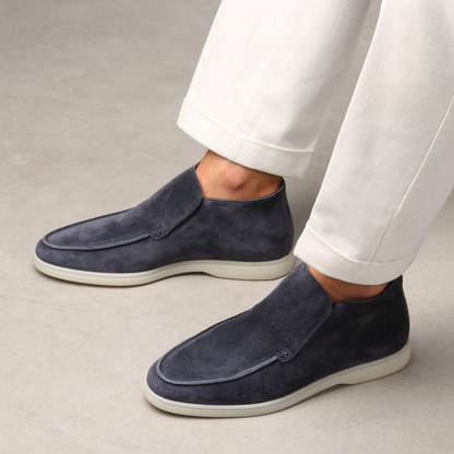 Eleganter Kalbs Suede Herren Loafer