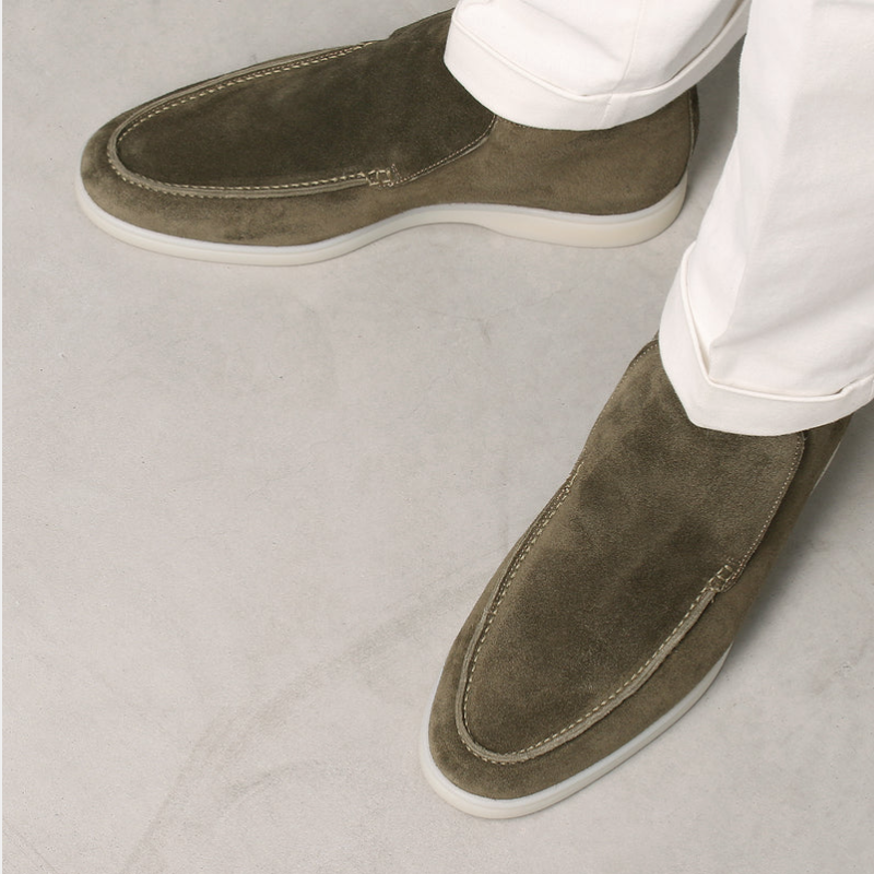 Eleganter Kalbs Suede Herren Loafer