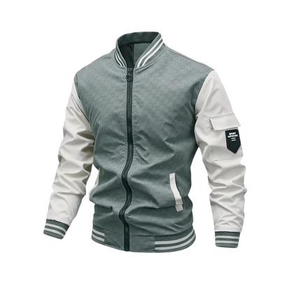 Lässige Slim-Fit Baseballjacke für Herren