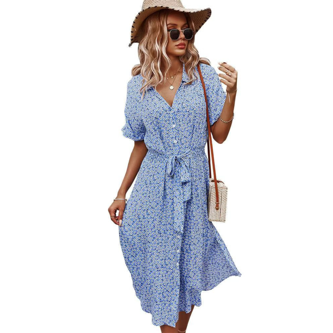 Luftige Maxi-Jurk mit Blumenprint und Bohemian Flair