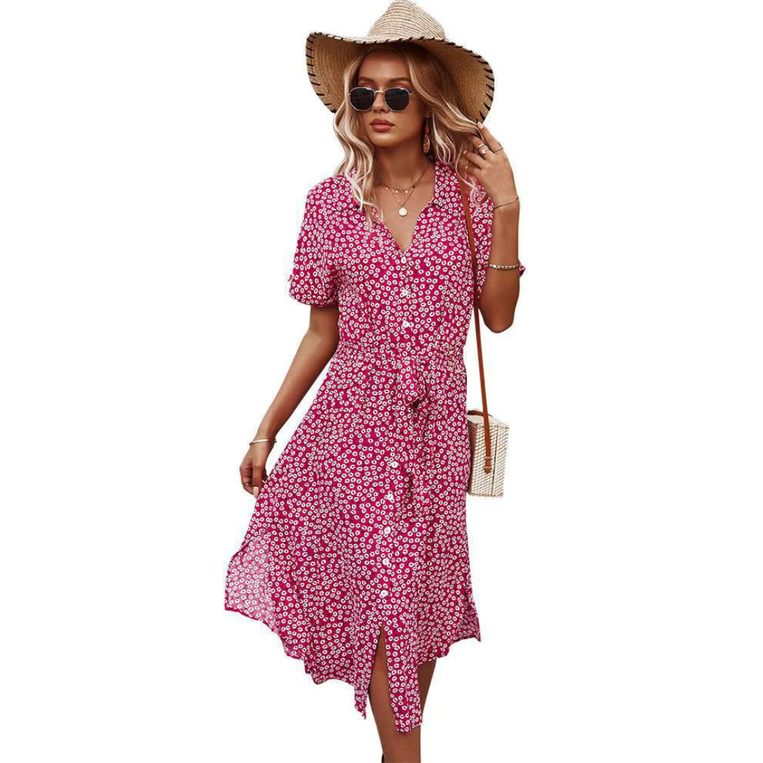 Luftige Maxi-Jurk mit Blumenprint und Bohemian Flair
