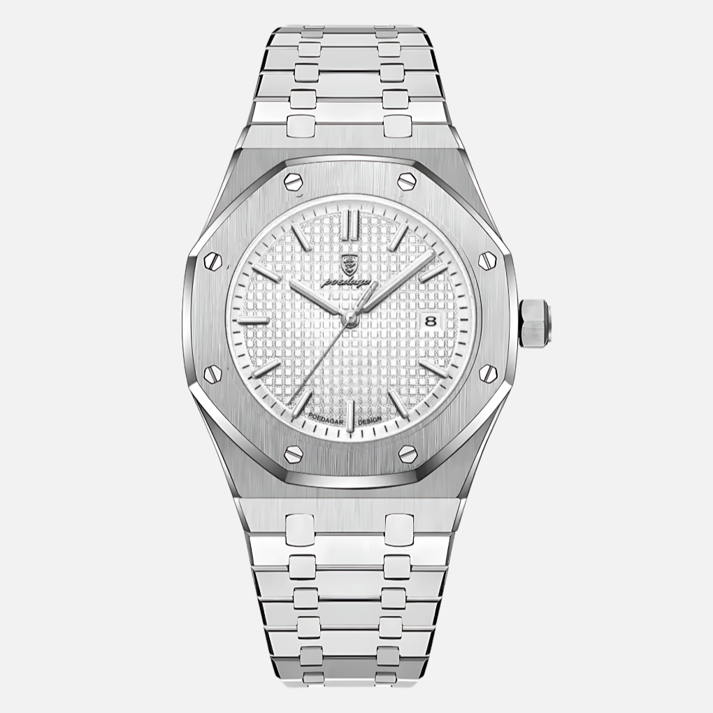 Elegante Herrenuhr aus Edelstahl