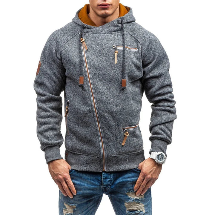 Casual Herren-Fleece-Hoodie mit Taschen