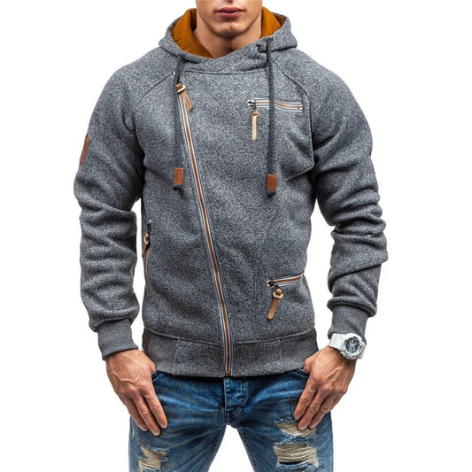 Casual Herren-Fleece-Hoodie mit Taschen