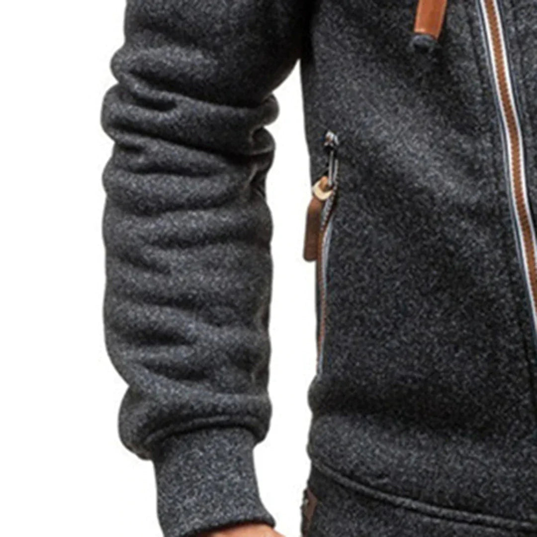 Lässiger Fleece-Hoodie mit Taschen für Herren
