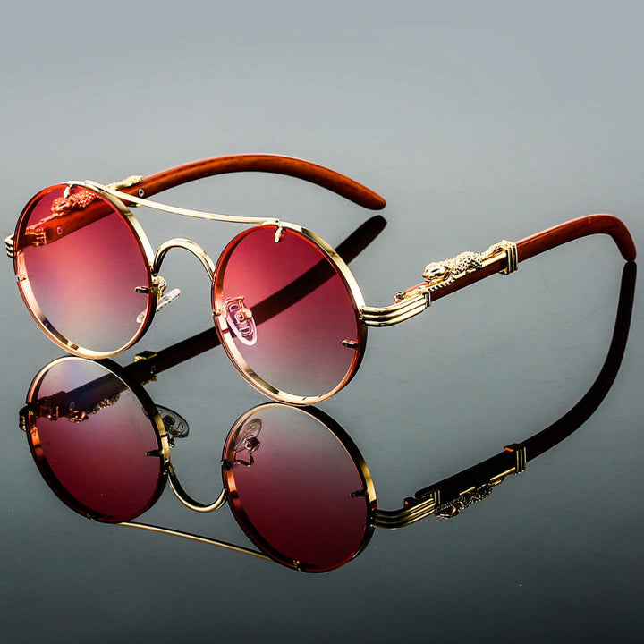 Retro-Sonnenbrille aus Metall