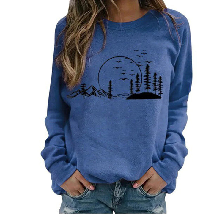 Bequemer Damen Pullover mit Rundhalsausschnitt