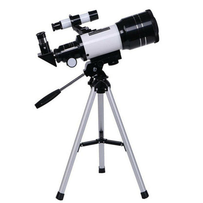 Professional Astronomical 150x Magnification Refracting Telescope 300/70mm With Tripod Phone Adapter 0