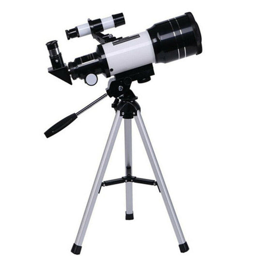 Professional Astronomical 150x Magnification Refracting Telescope 300/70mm With Tripod Phone Adapter 0