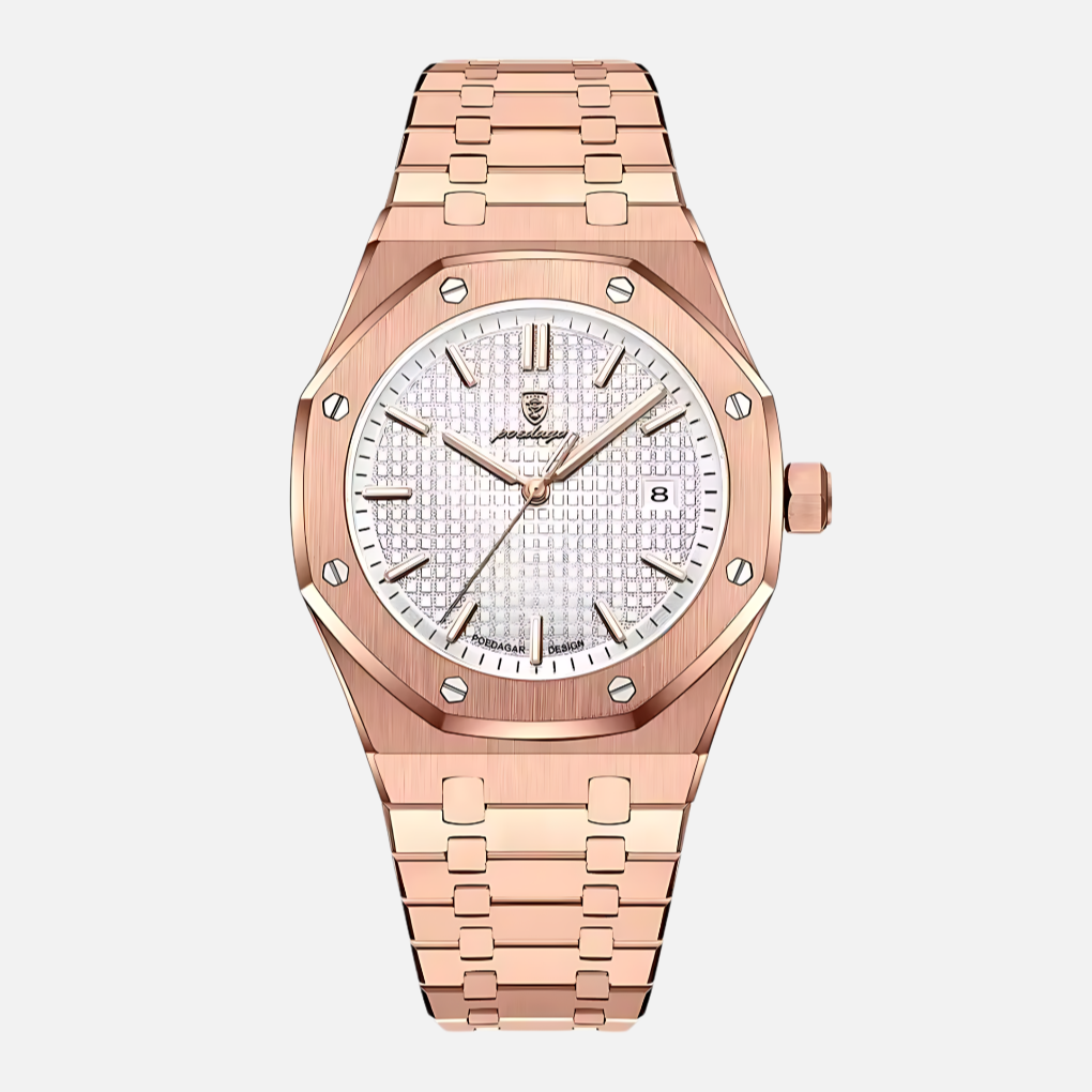 Elegante Herrenuhr aus Edelstahl