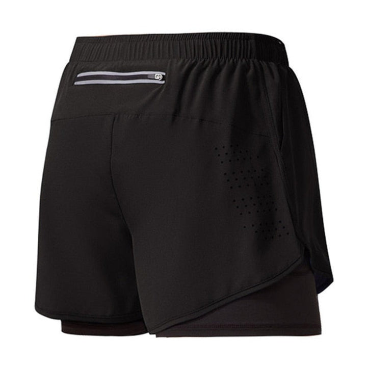 Schnelltrocknende Herren-Laufshorts mit Reißverschluss