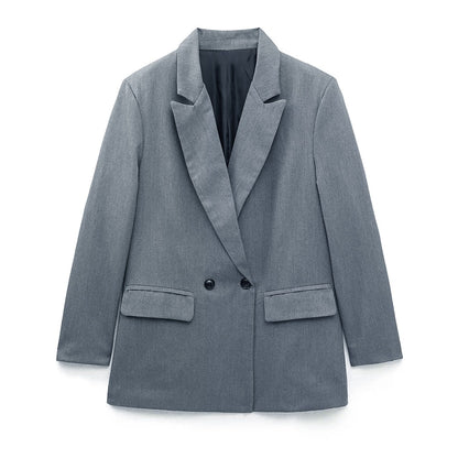 Elegante Double-Breasted Blazer voor Dames