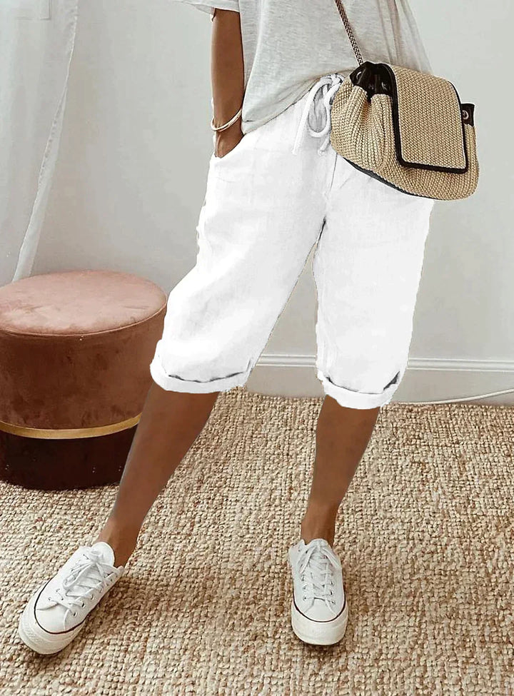 Stilvolle Leinen Sommerhose für Damen