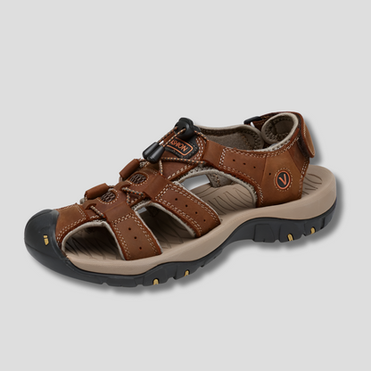Orthopädische Herrensandalen mit verstellbaren Riemen