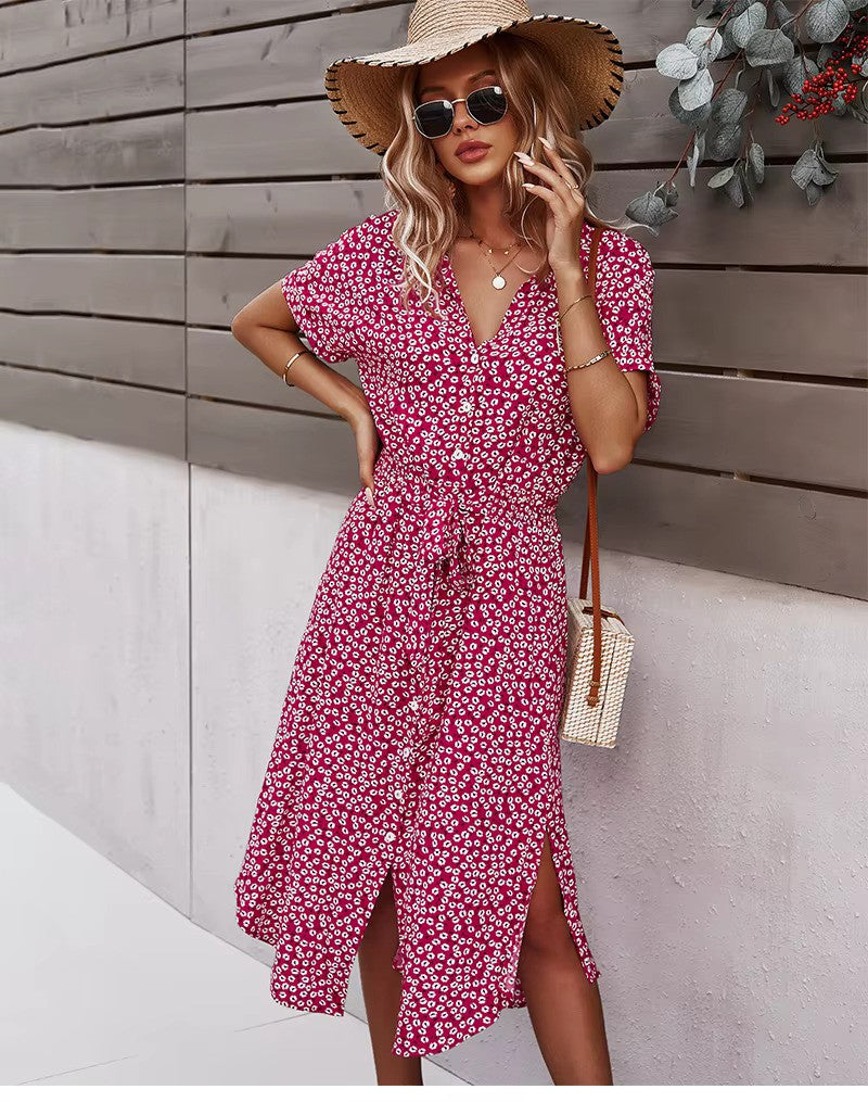 Luftige Maxi-Jurk mit Blumenprint und Bohemian Flair