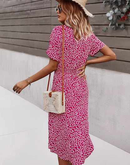 Luftige Maxi-Jurk mit Blumenprint und Bohemian Flair