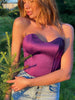 Trägerloses Korsett-Crop-Top