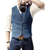 Vielseitiges Herren-Denim-Gilet im klassischen Stil