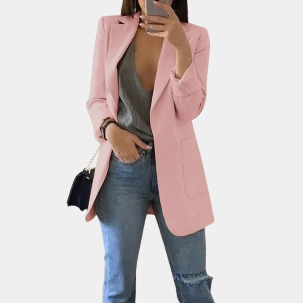 Langer Slim Fit Blazer für Damen