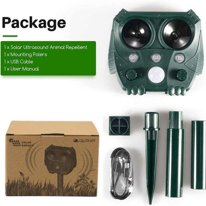 Ultralydsavskrekkende middel mot katter, hunder, rever og rotter