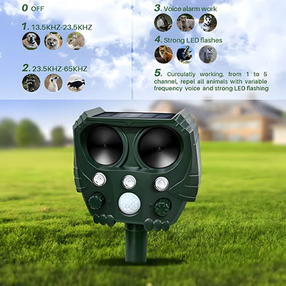 Ultralydsavskrekkende middel mot katter, hunder, rever og rotter