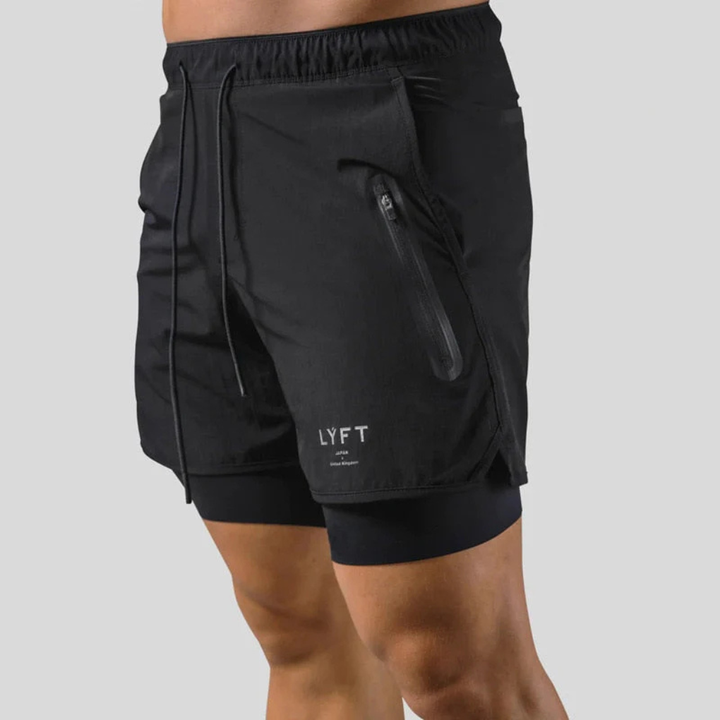 2-in-1-Sporthose für Herren