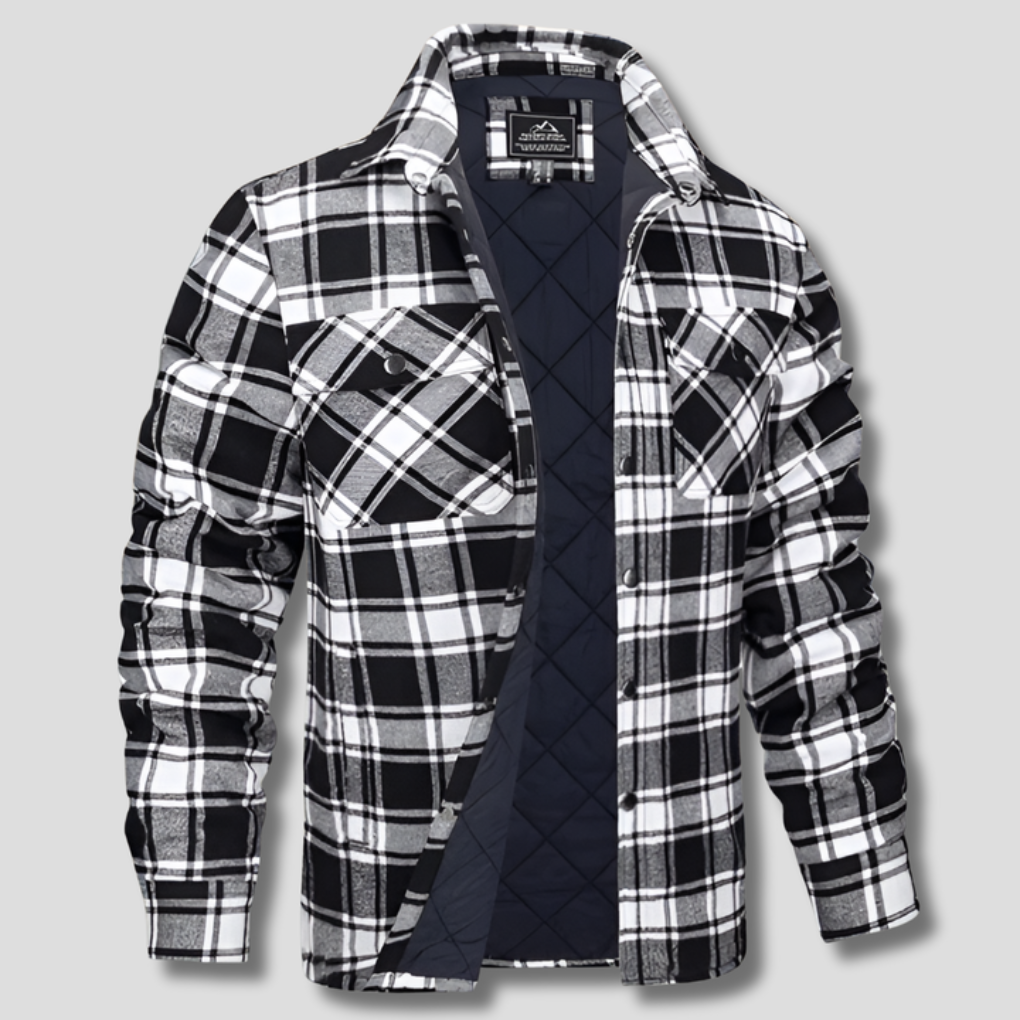 Holzfällerhemd aus kariertem Flanell aus Baumwolle