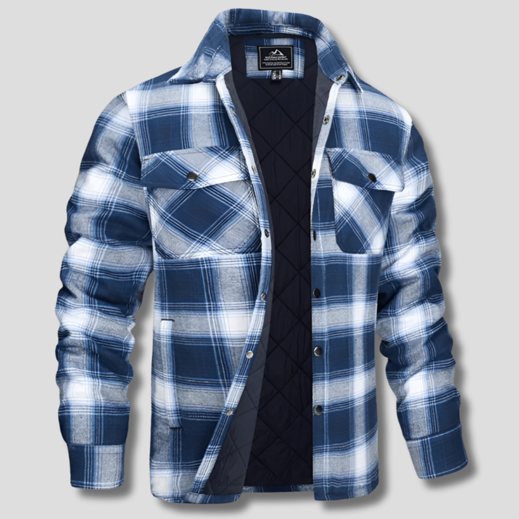 Holzfällerhemd aus kariertem Flanell aus Baumwolle