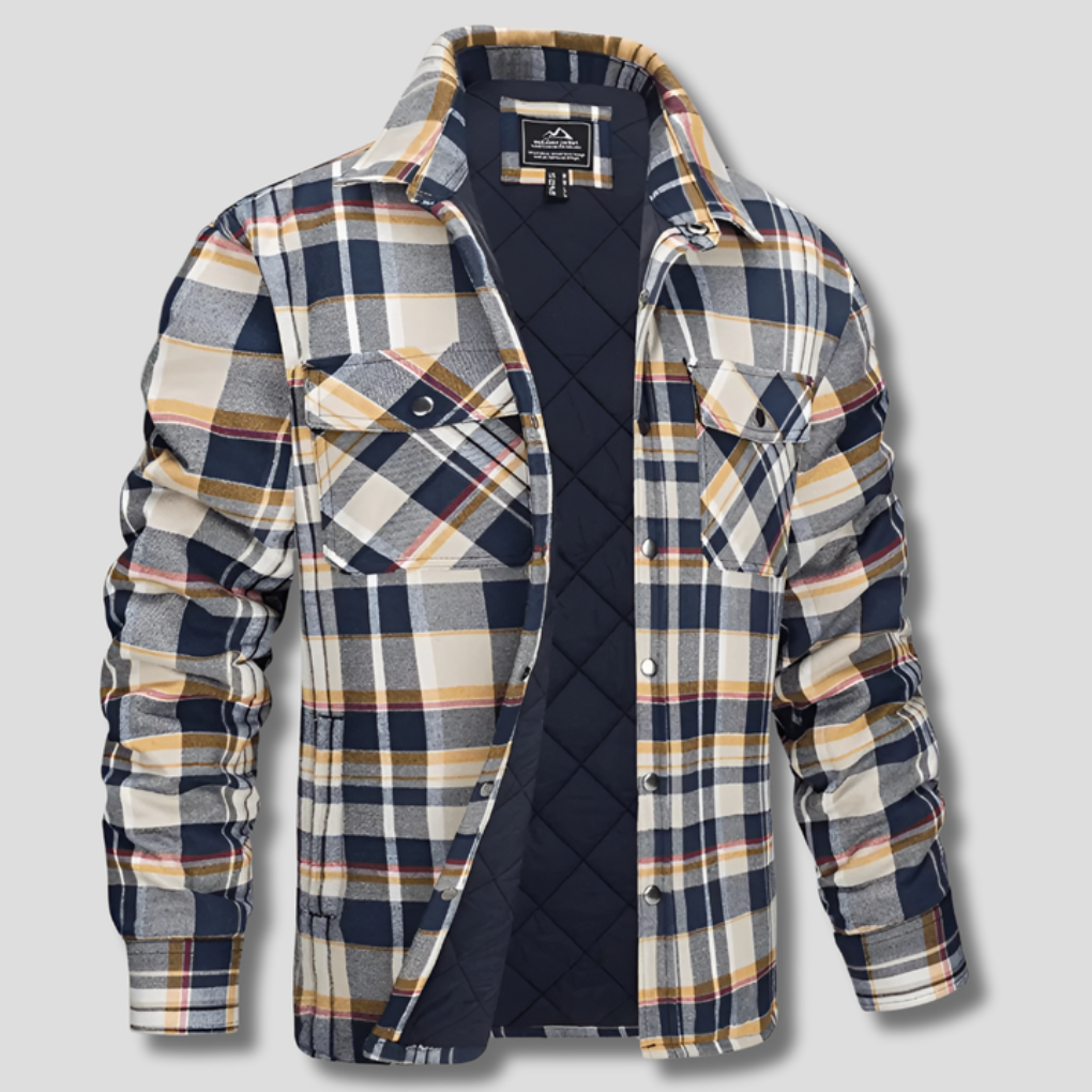 Holzfällerhemd aus kariertem Flanell aus Baumwolle