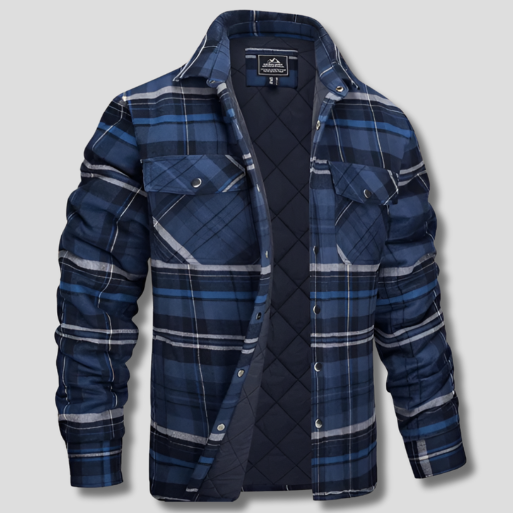 Holzfällerhemd aus kariertem Flanell aus Baumwolle