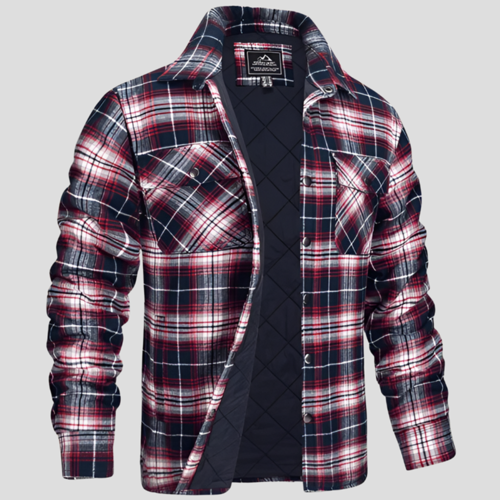 Holzfällerhemd aus kariertem Flanell aus Baumwolle