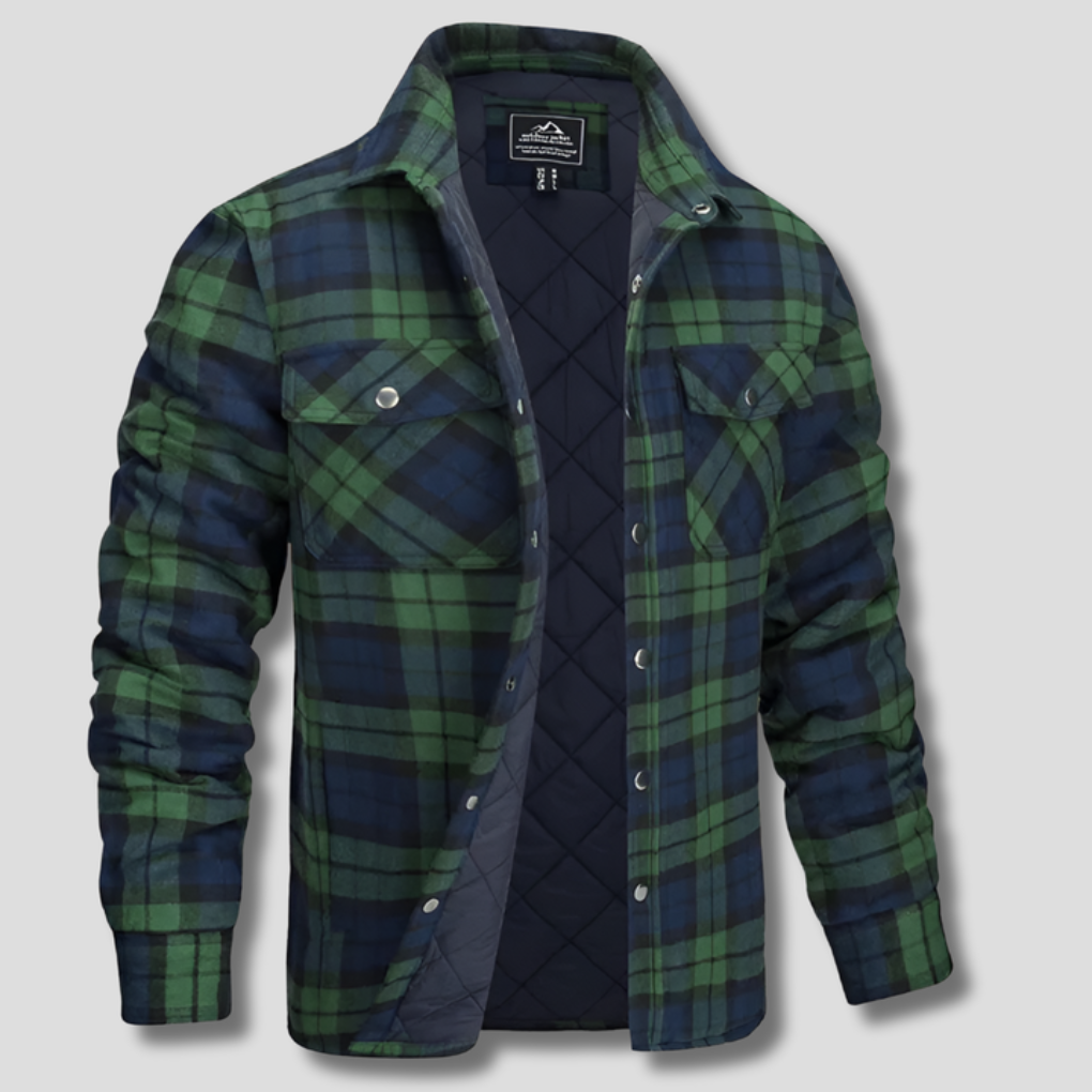 Holzfällerhemd aus kariertem Flanell aus Baumwolle