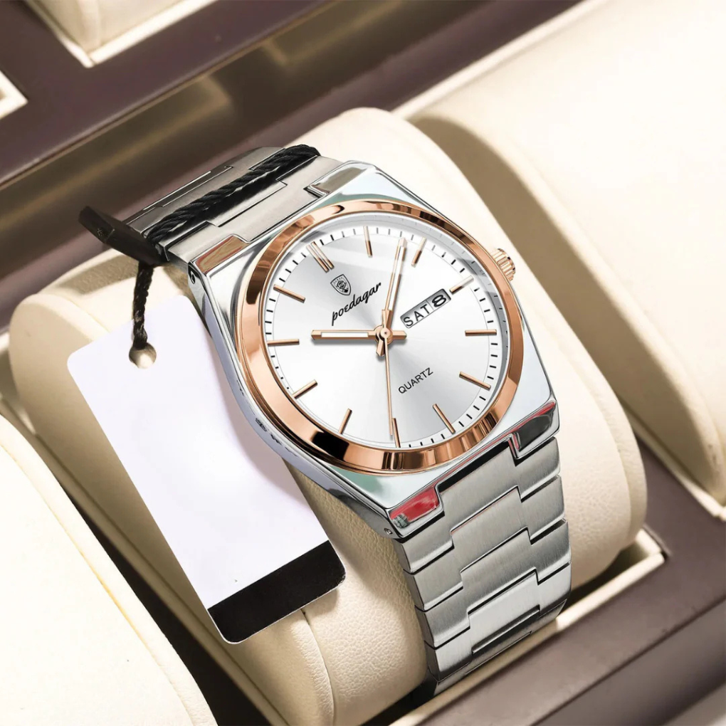 Herrenuhr aus Edelstahl