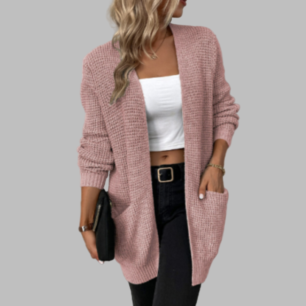 Langarm-Cardigan für Damen | Klassischer Stil