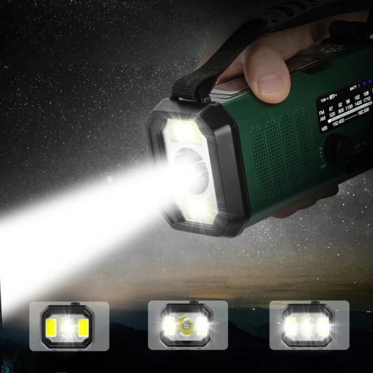 Universelles Notfall-Kurbel- und Solarradio