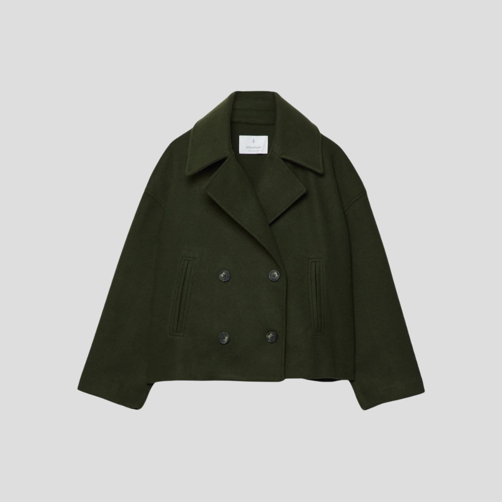 Schicker zweireihiger Kurzmantel