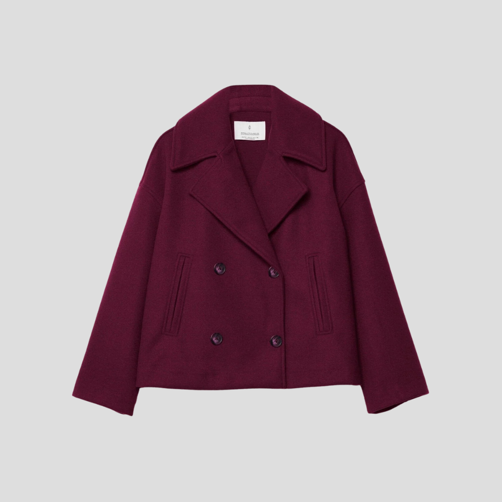 Schicker zweireihiger Kurzmantel