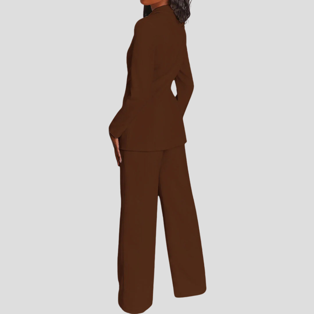 Damen-Blazer- und Hosen-Set