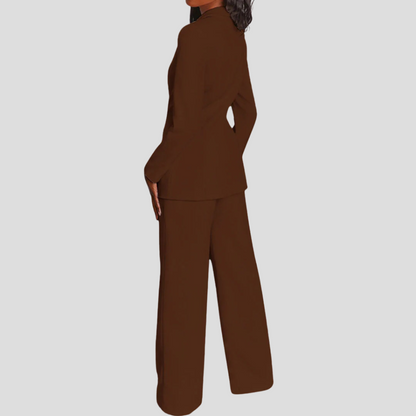 Damen-Blazer- und Hosen-Set