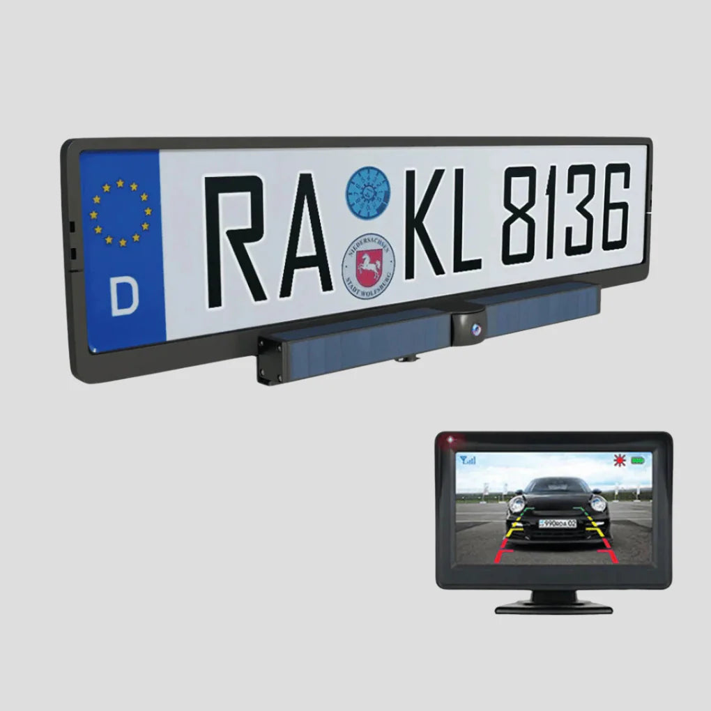 Solarbetriebene HD-Rückfahrkamera