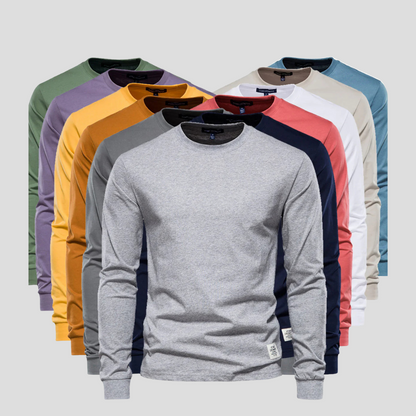 Herren Langarmshirt mit Rundhalsausschnitt