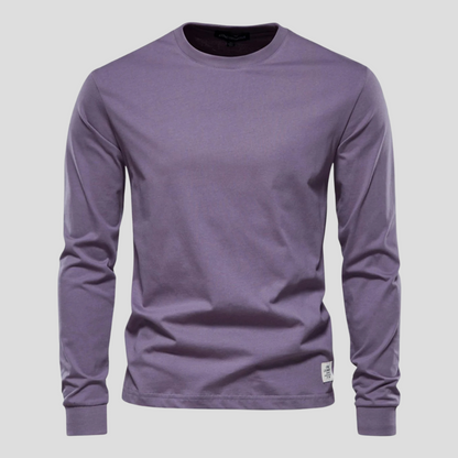 Herren Langarmshirt mit Rundhalsausschnitt