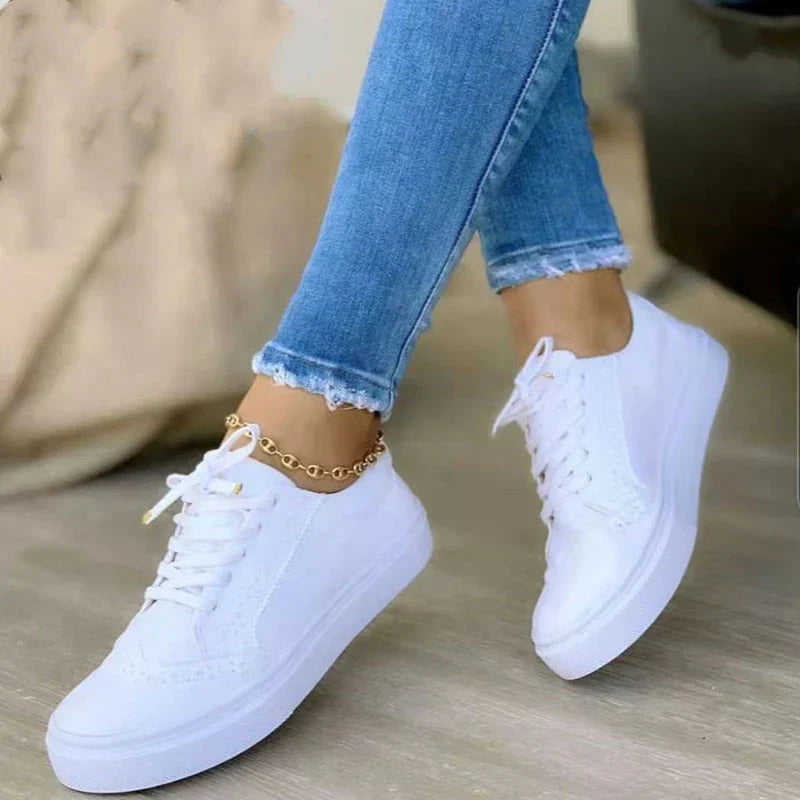 Orthopädische Damen-Sneaker mit Schnürung