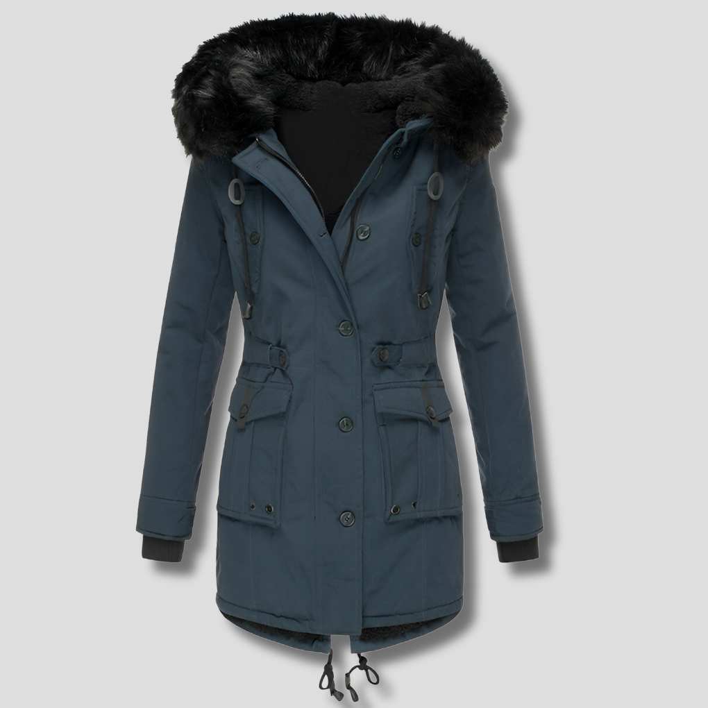 Wintermantel mit Kapuze für Damen Stilvolle Wärme für kalte Tage